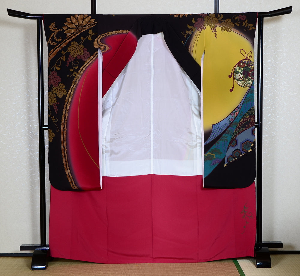 Long-sleeved kimono 6 items set / Furisode / FK#1-228