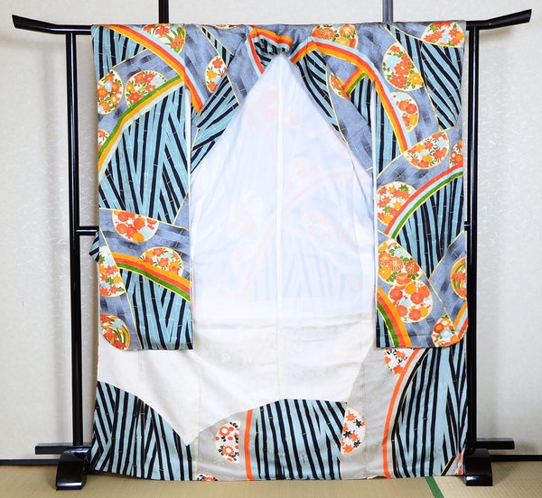 Long-sleeved kimono 6 items set / Furisode / FK#1-242