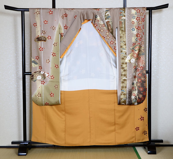 Long-sleeved kimono 6 items set / Furisode / FK#1-233