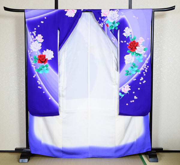 Long-sleeved kimono 6 items set / Furisode / FK#819