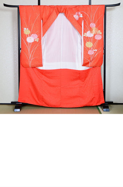 Long-sleeved kimono 6 items set / Furisode / FK#732