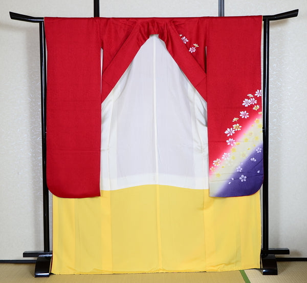 Long-sleeved kimono 6 items set / Furisode / FK#1192