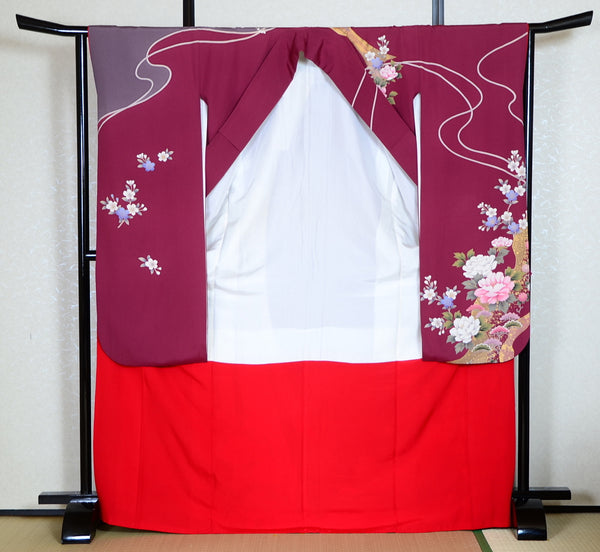 Long-sleeved kimono 6 items set / Furisode / FK#1-362