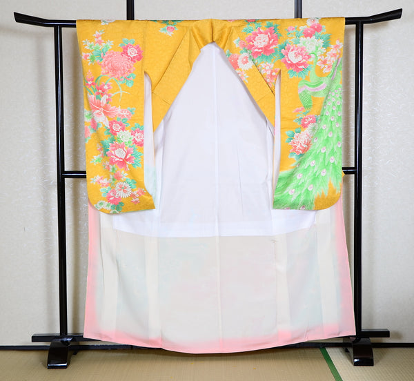 Long-sleeved kimono 6 items set / Furisode / FK#938