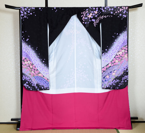 Long-sleeved kimono 6 items set / Furisode / FK#1-225