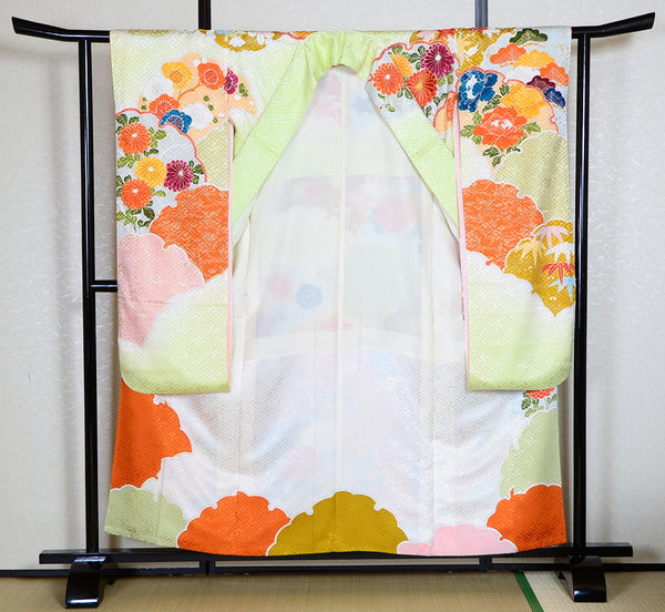 Long-sleeved kimono 6 items set / Furisode / FK#1-308