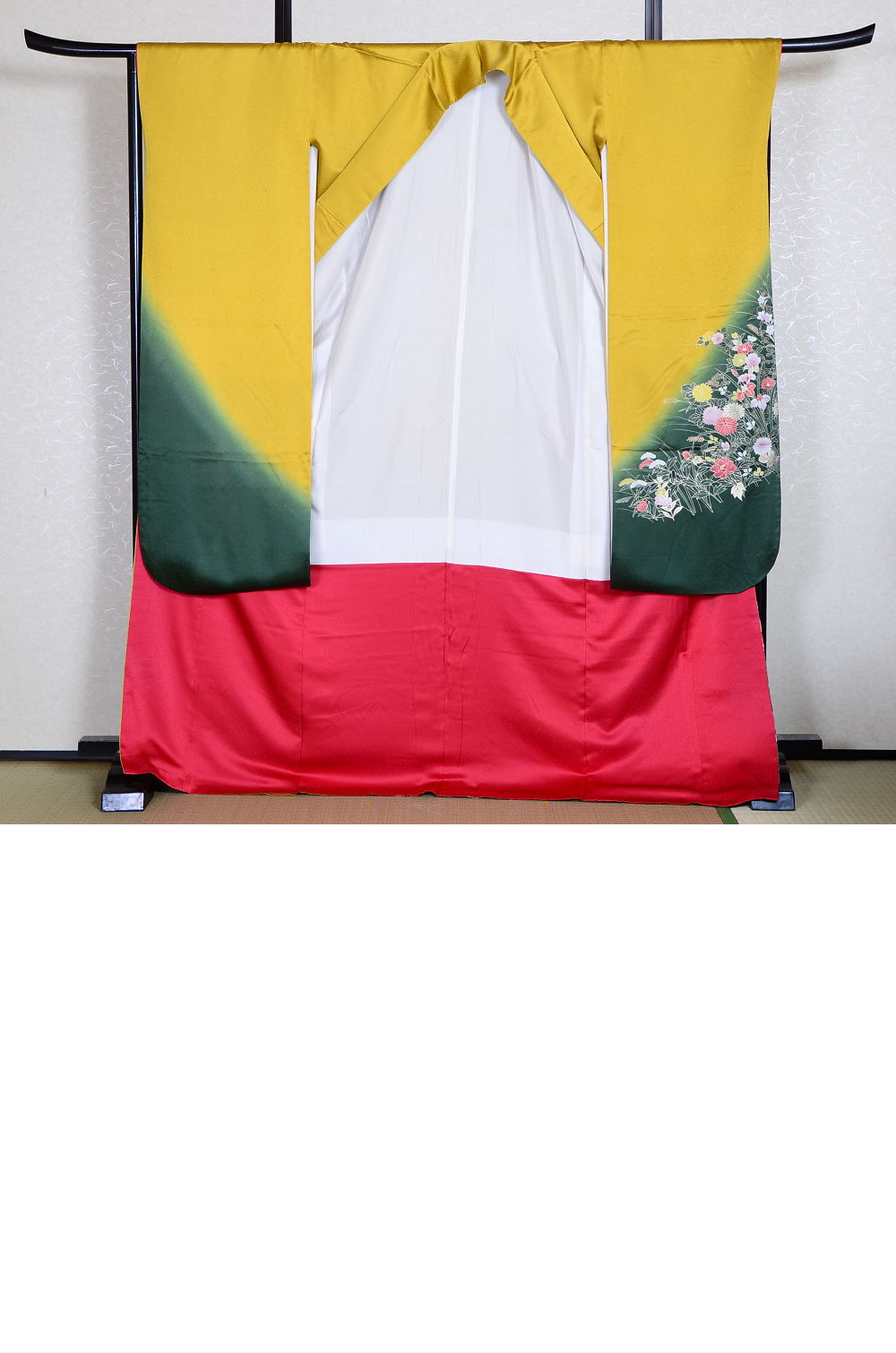 Long-sleeved kimono 6 items set / Furisode / FK#731