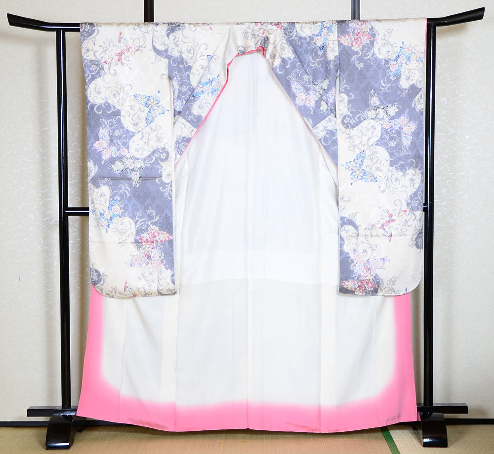 Long-sleeved kimono 6 items set / Furisode / FK#1-319