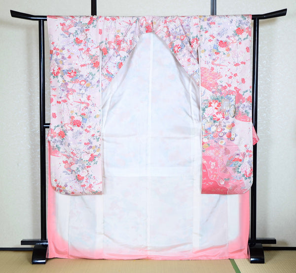Long-sleeved kimono 6 items set / Furisode / FK#1-375