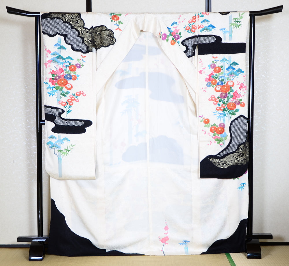 Long-sleeved kimono 6 items set / Furisode / FK#1-357