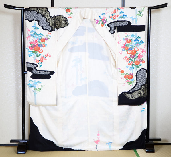 Long-sleeved kimono 6 items set / Furisode / FK#1-357