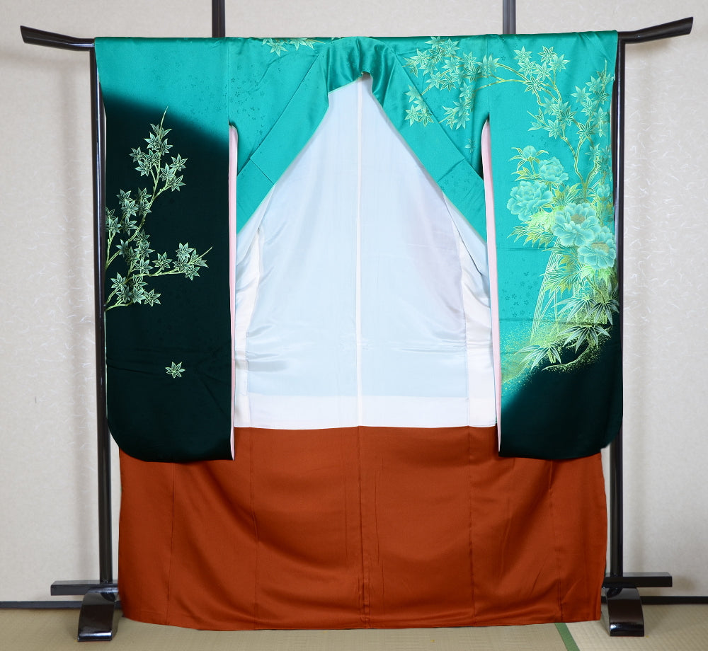 Long-sleeved kimono 6 items set / Furisode / FK#1059