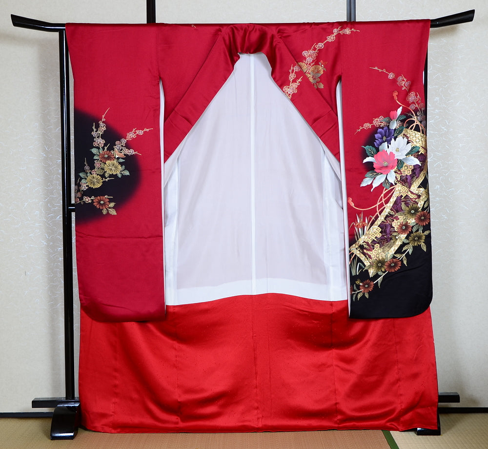 Long-sleeved kimono 6 items set / Furisode / FK#1-227