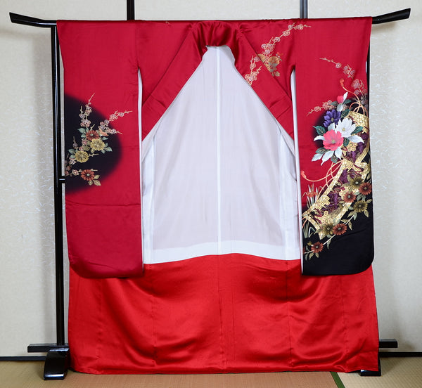 Long-sleeved kimono 6 items set / Furisode / FK#1-227