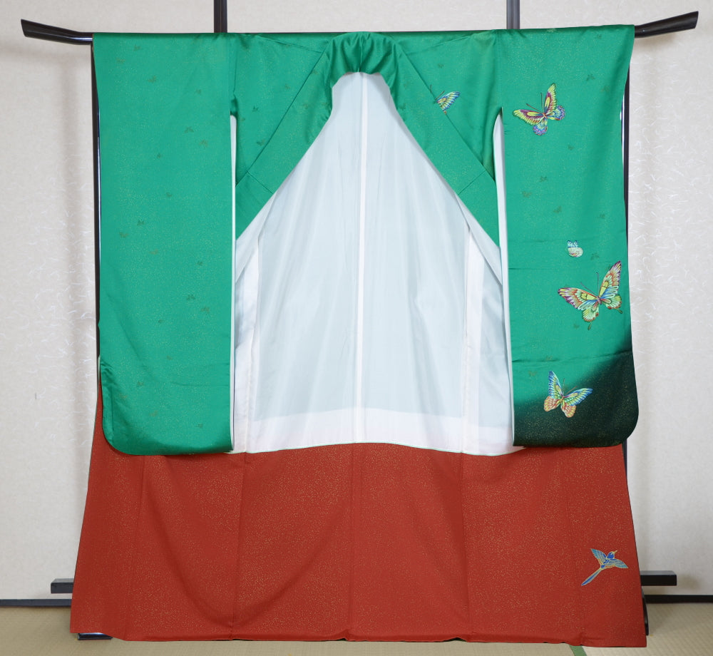 Long-sleeved kimono 6 items set / Furisode / FK#1-318