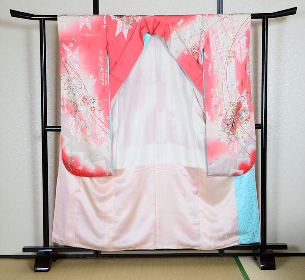 Long-sleeved kimono 6 items set / Furisode / FK#1188