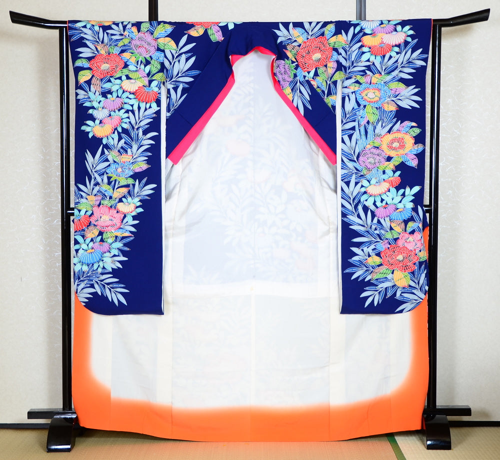 Long-sleeved kimono 6 items set / Furisode / FK#1-361