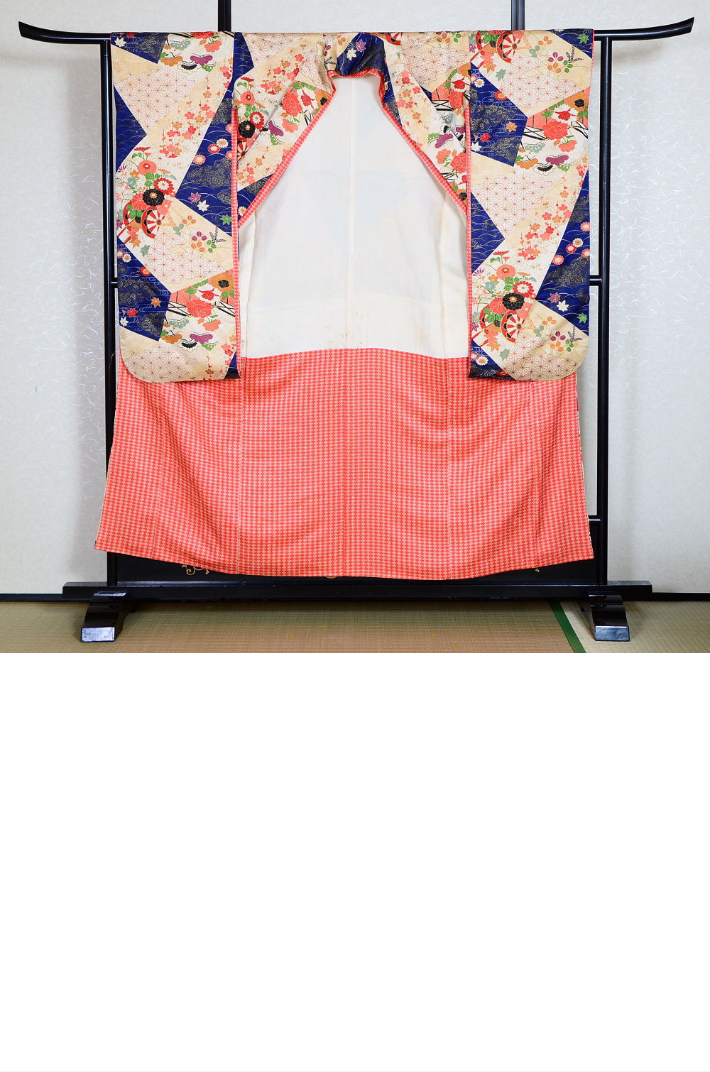 Long-sleeved kimono 6 items set / Furisode / FK#741