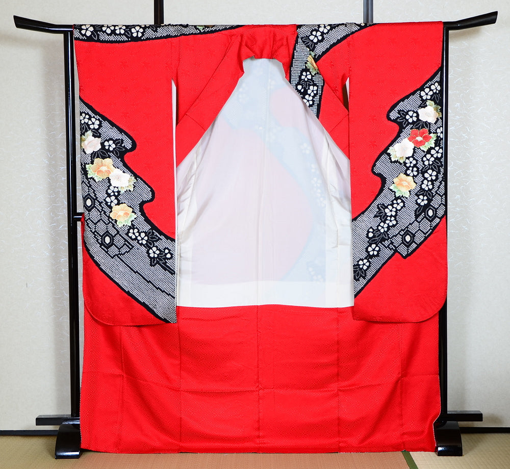 Long-sleeved kimono 6 items set / Furisode / FK#1079