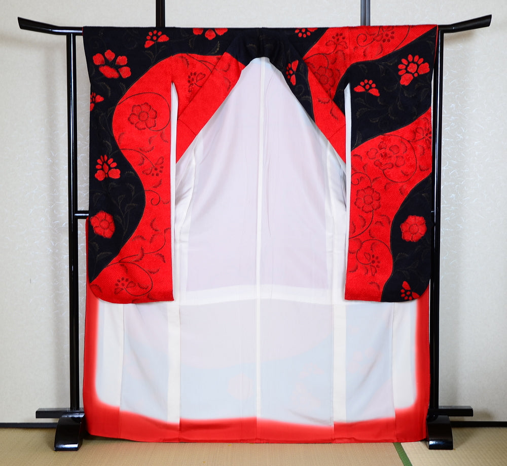 Long-sleeved kimono 6 items set / Furisode / FK#1-383