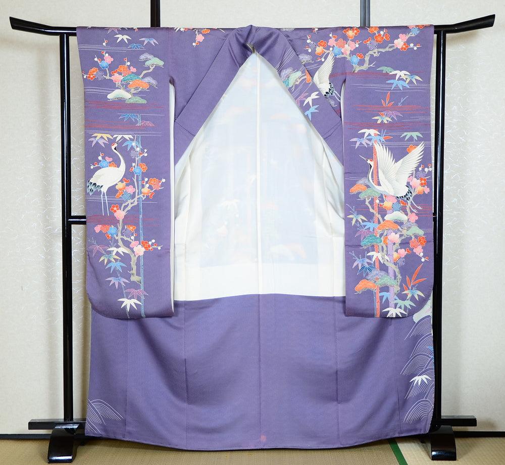 Long-sleeved kimono 6 items set / Furisode / FK#1-366
