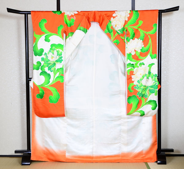 Long-sleeved kimono 6 items set / Furisode / FK#1125