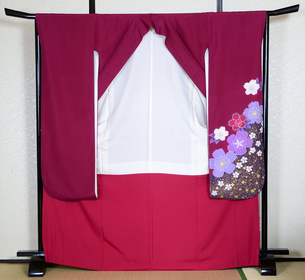 Long-sleeved kimono 6 items set / Furisode / FK#1-315