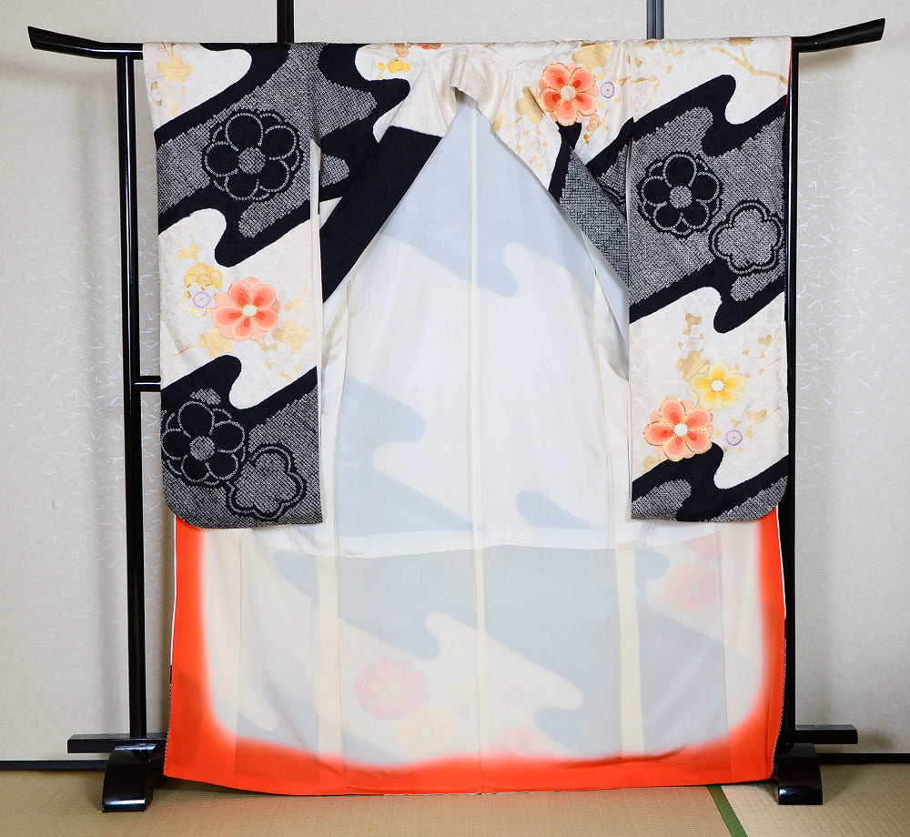 Long-sleeved kimono 6 items set / Furisode / FK#1189