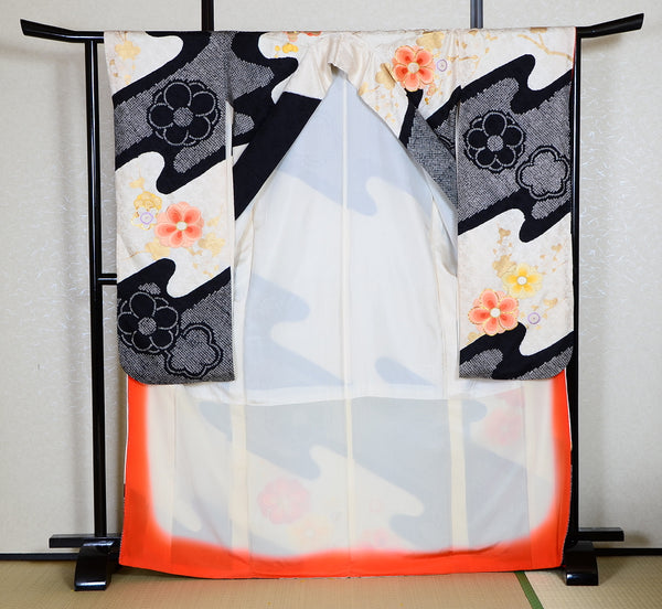 Long-sleeved kimono 6 items set / Furisode / FK#1189