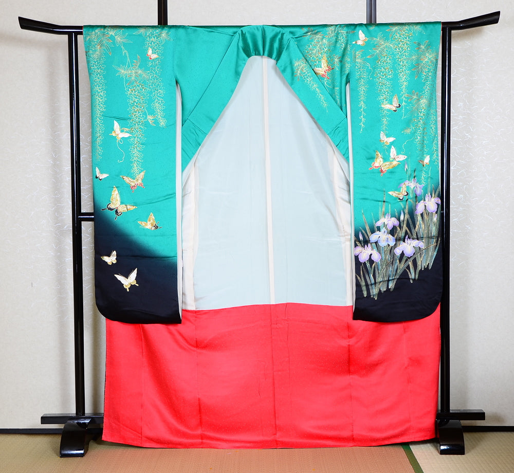 Long-sleeved kimono 6 items set / Furisode / FK#1131