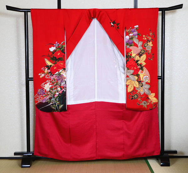 Long-sleeved kimono 6 items set / Furisode / FK#1187