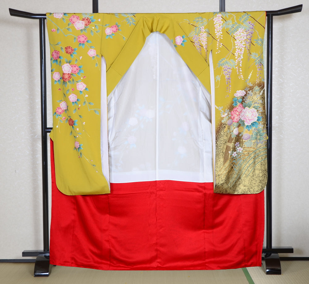 Long-sleeved kimono 6 items set / Furisode / FK#1-231