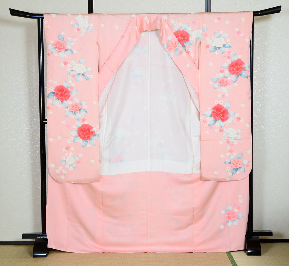 Long-sleeved kimono 6 items set / Furisode / FK#1195