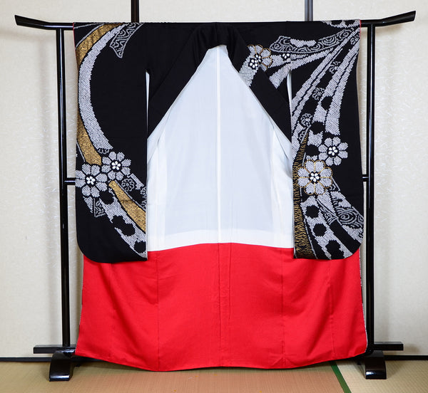 Long-sleeved kimono 6 items set / Furisode / FK#1134