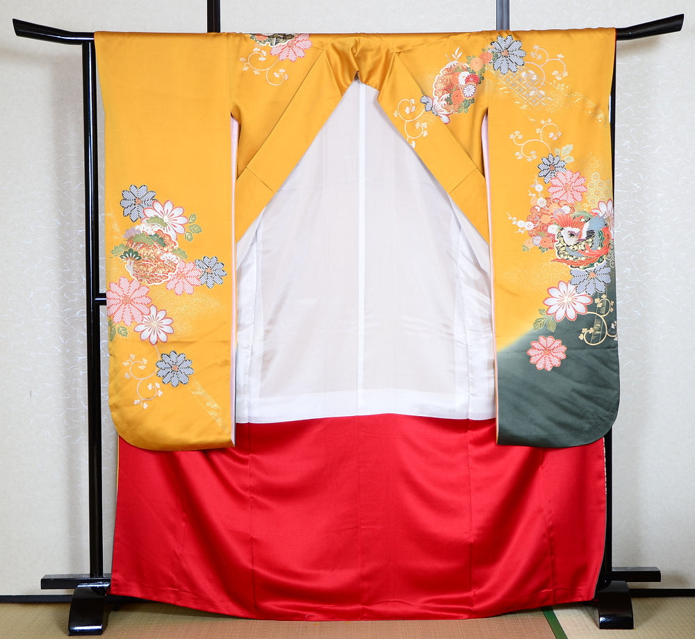 Long-sleeved kimono 6 items set / Furisode / FK#1-299