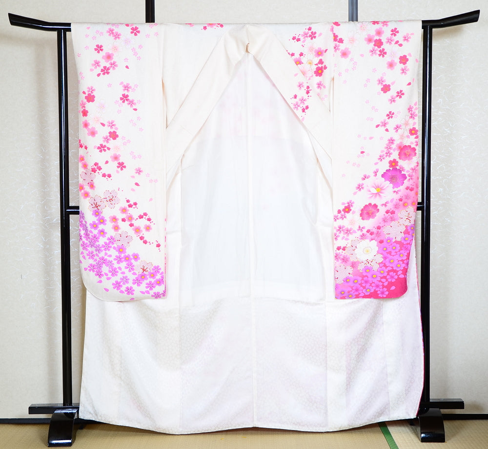 Long-sleeved kimono 6 items set / Furisode / FK#1-306