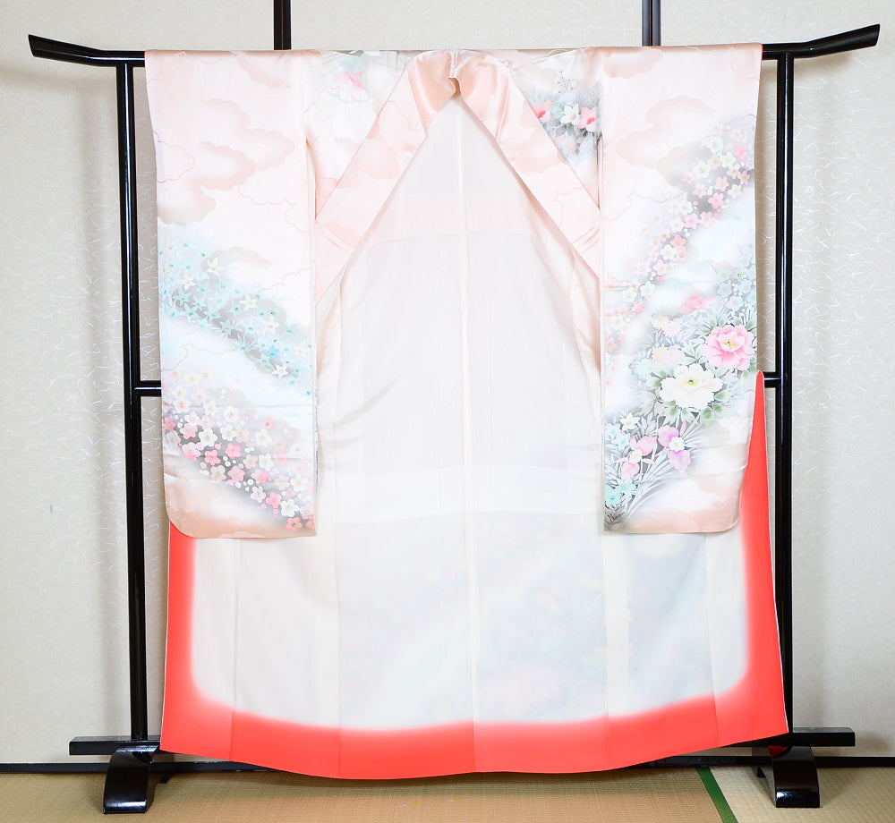 Long-sleeved kimono 6 items set / Furisode / FK#1060