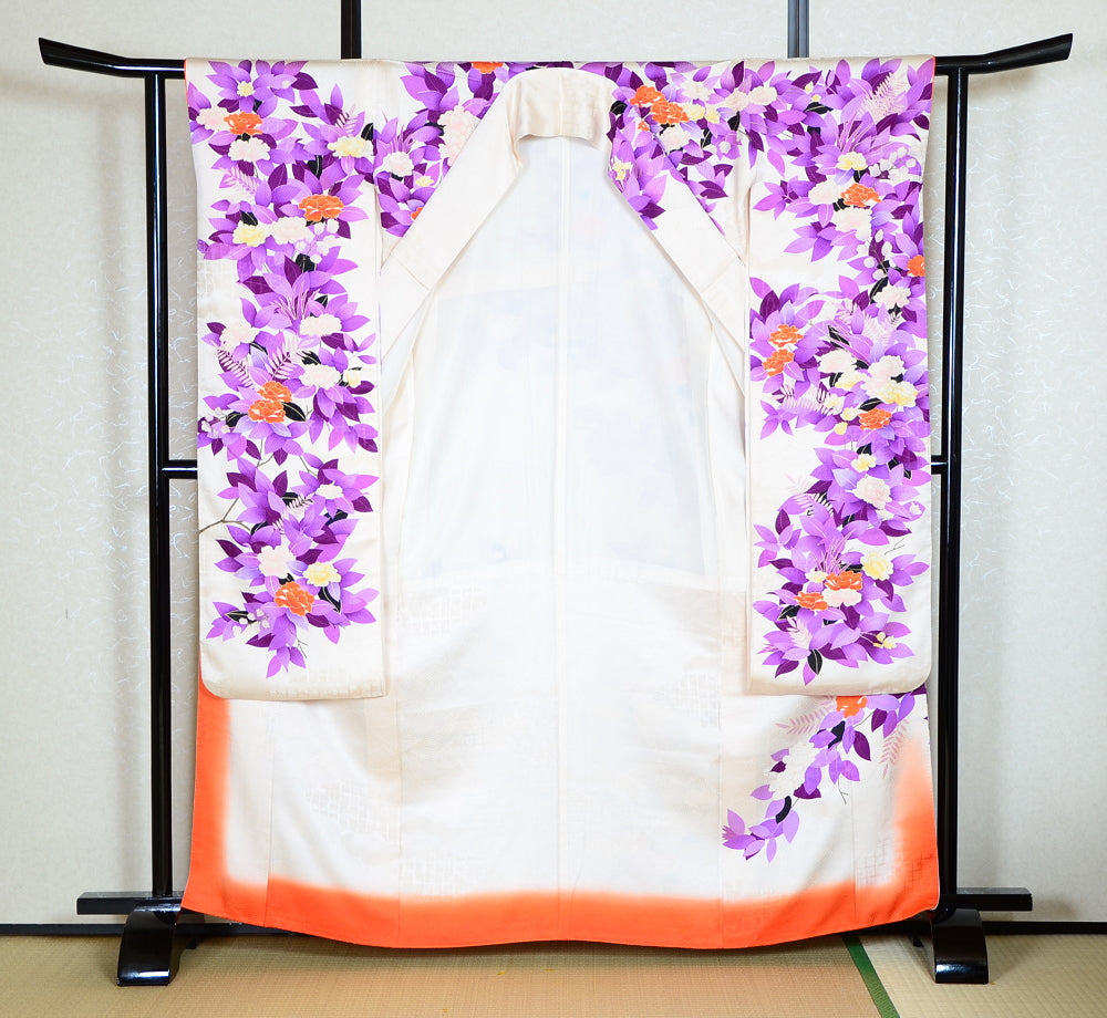 Long-sleeved kimono 6 items set / Furisode / FK#1-372