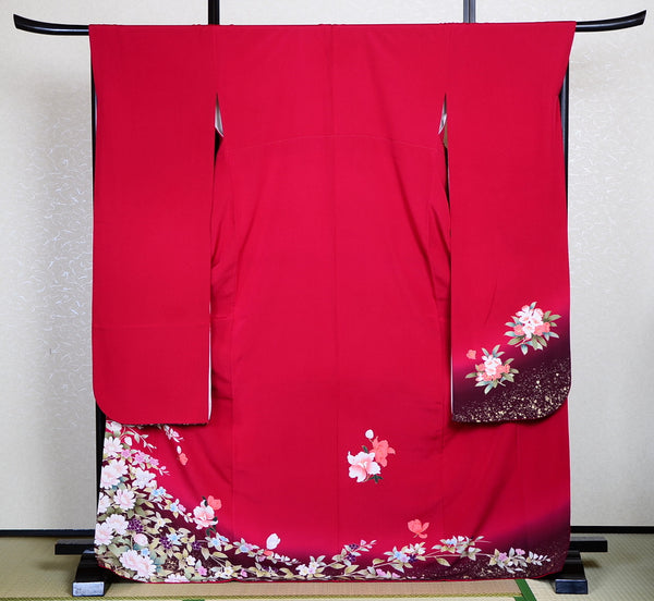 Long-sleeved kimono 6 items set / Furisode / FK#572