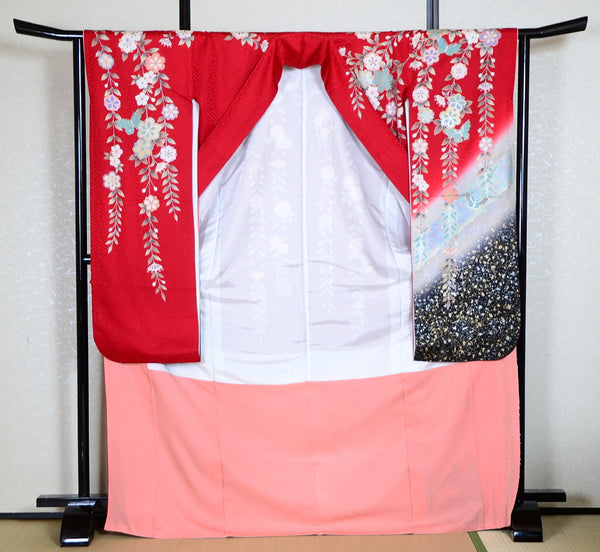 Long-sleeved kimono 6 items set / Furisode / FK#1-353