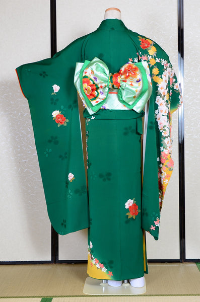 Long-sleeved kimono 6 items set / Furisode / FK#1-303