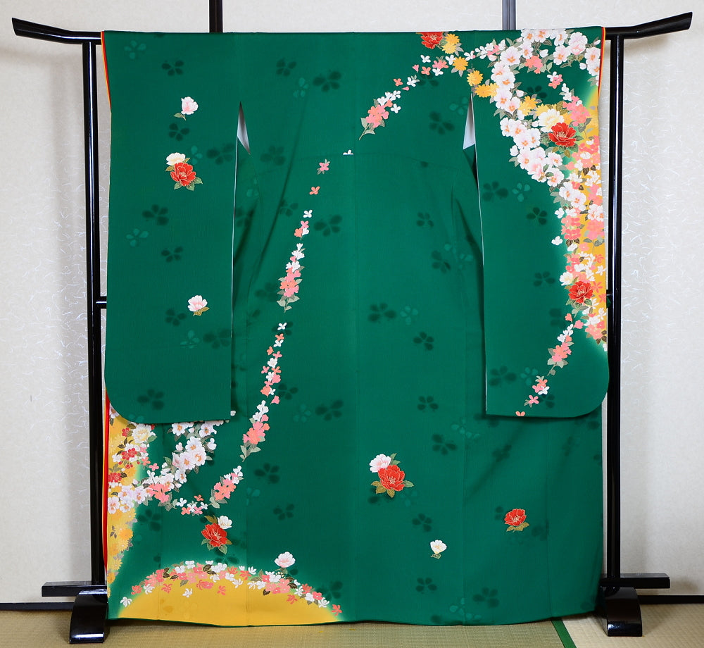 Long-sleeved kimono 6 items set / Furisode / FK#1-303