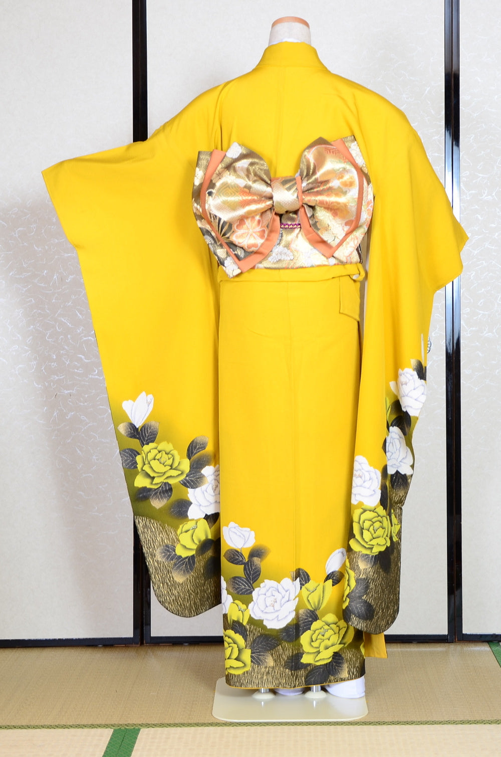 Long-sleeved kimono 6 items set / Furisode / FK#1-678