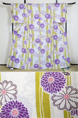 Japanese yukata kimono/ Plus size / P #242