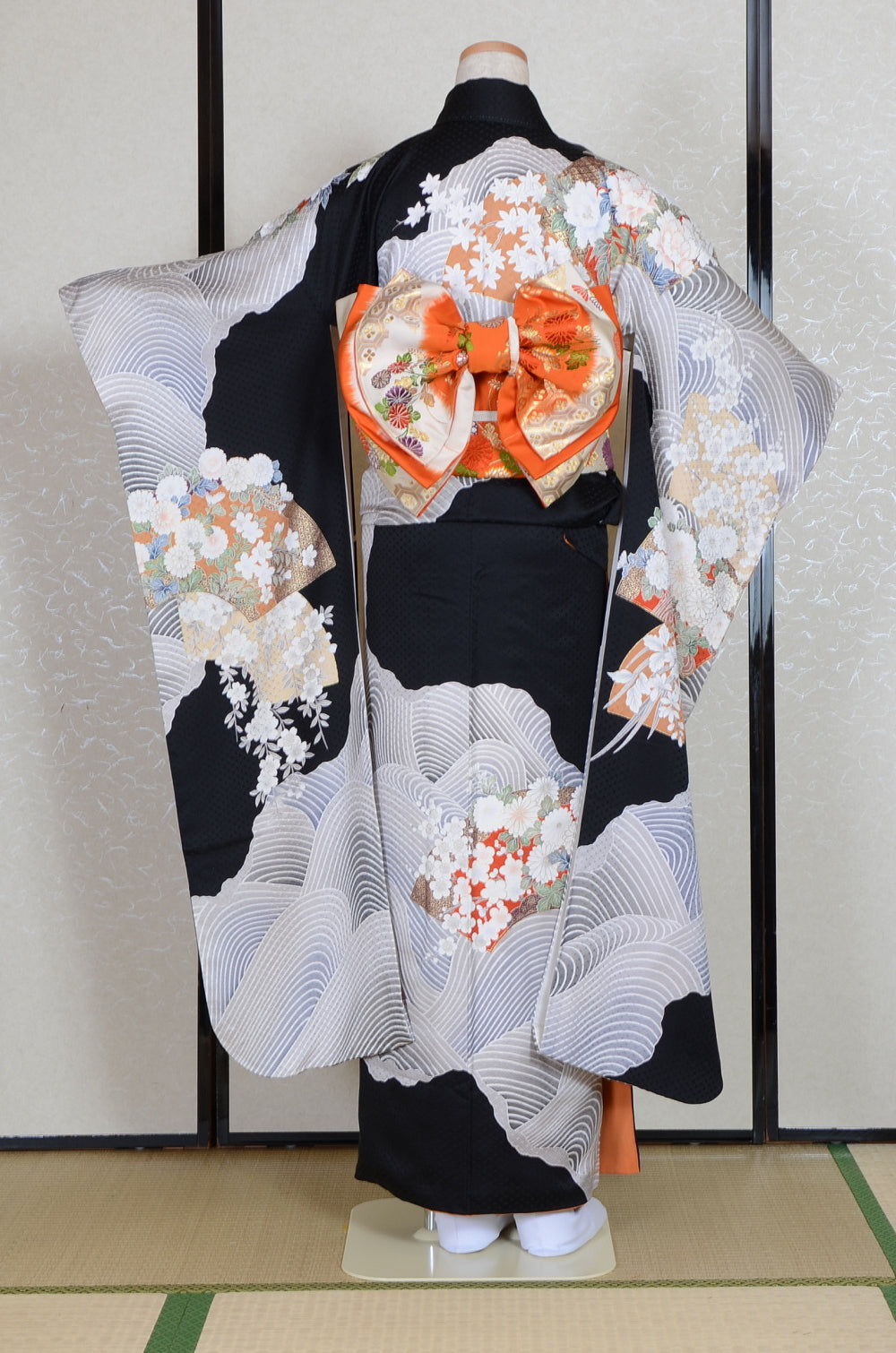 Long-sleeved kimono 6 items set / Furisode / FK#1-739