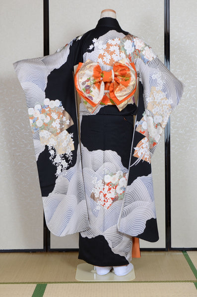 Long-sleeved kimono 6 items set / Furisode / FK#1-739