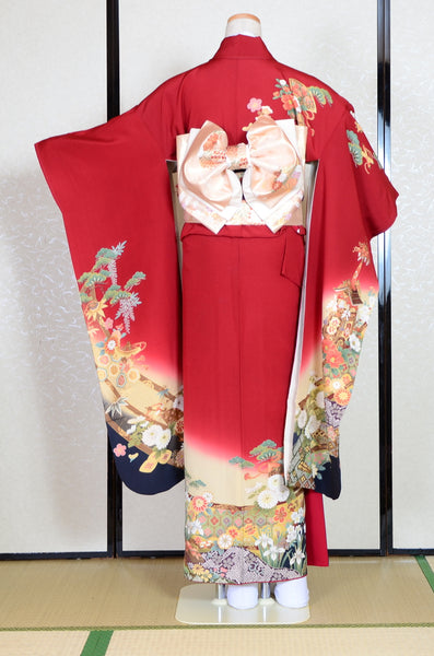 Long-sleeved kimono 6 items set / Furisode / FK#1-679