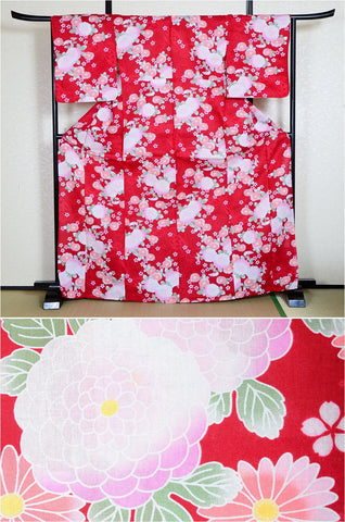 Japanese yukata kimono / H #351