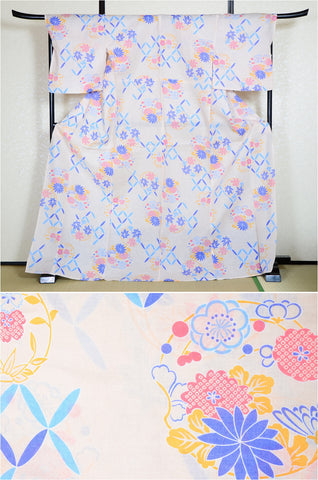 Japanese yukata kimono/ Plus size / P #245