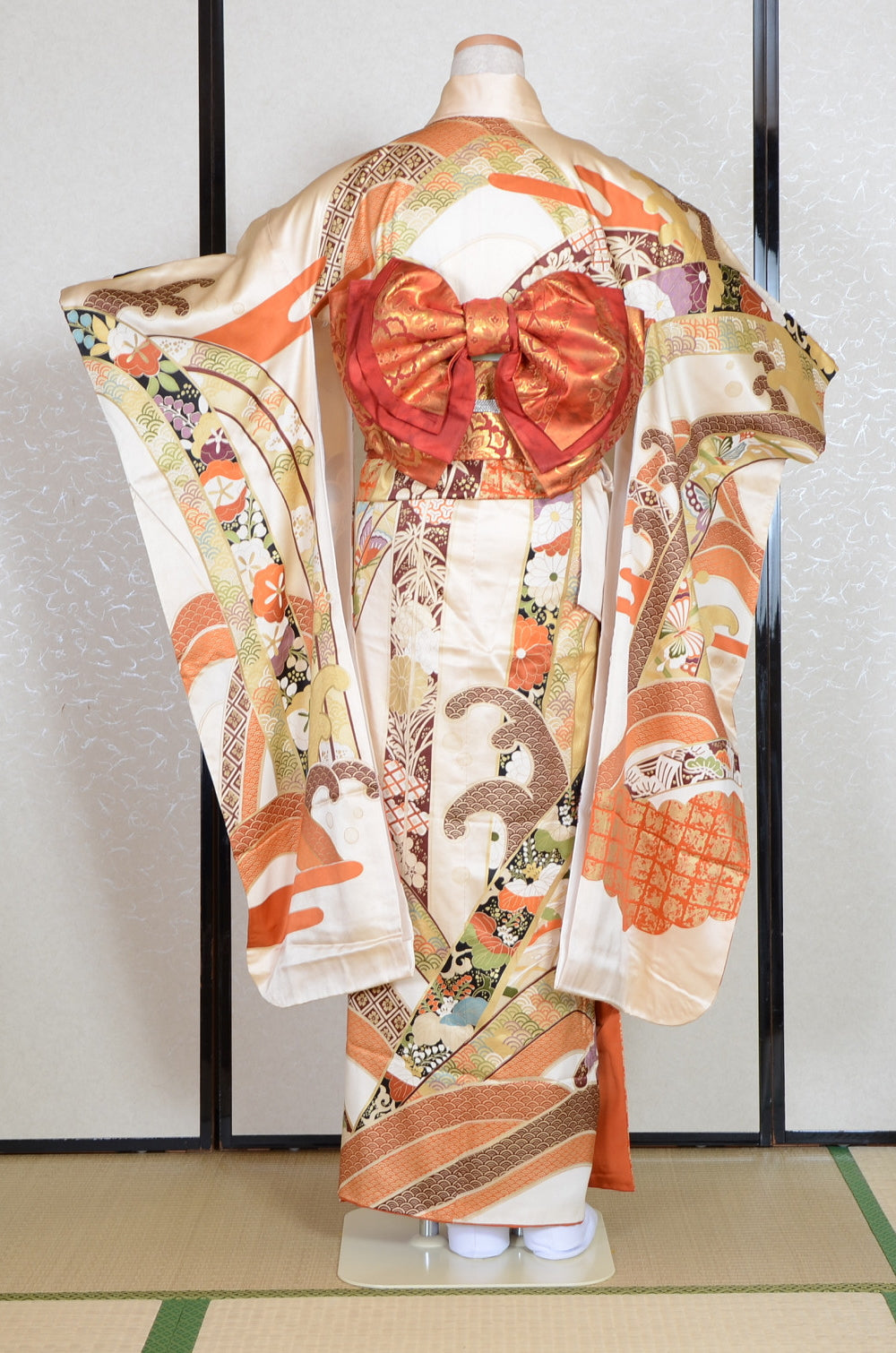 Long-sleeved kimono 6 items set / Furisode / FK#1-741